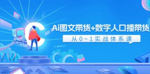 Ai图文带货+数字人口播带货,从0-1实战体系课(43节)-聊项目