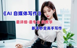 AI自媒体文章创作全网最详细教程,新手秒变写作高手,多方位发展-聊项目