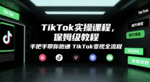 TikTok实操课程，保姆级教程，手把手带你跑通TikTok变现全流程-聊项目
