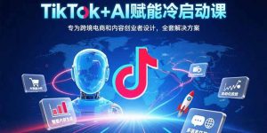 TikTok+AI赋能冷启动课:专为跨境电商和内容创业者设计,全套解决方案-聊项目
