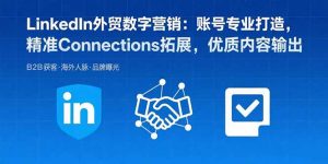 LinkedIn外贸数字营销：账号专业打造，精准Connections拓展，优质内容输出-聊项目