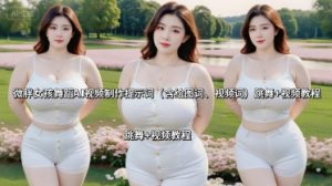 微胖女孩舞蹈AI视频制作提示词(含绘图词、视频词) 跳舞+视频教程-聊项目