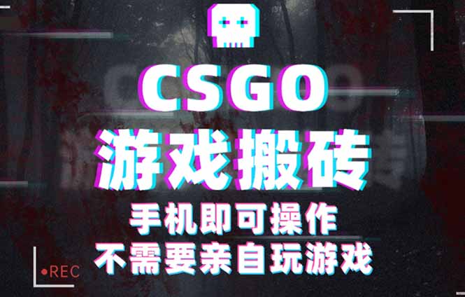 CSGO游戏挂机捡漏，单日扫货500+，年底小高峰上车可吃肉，手机即可操作…-聊项目