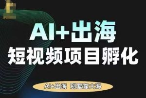 AI·TikTok AI+出海短视频项目孵化,陪你从0-1借助AI实现出海变现-聊项目