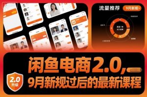 闲鱼电商2.0,9月新规过后的最新课程-聊项目