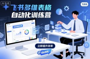 飞书多维表格自动化训练营，手把手教你告别重复处理，用多维表格开启高效办公新模式-聊项目