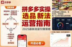 王校长9月12拼多多实操新玩法，全链路涵盖从店铺选品、找对标，布局链接，推广玩法等多维度运营思路(更新)-聊项目