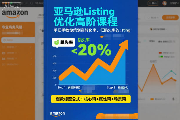 亚马逊Listing优化高阶课程，手把手教你策划高转化率、低跳失率的listing-聊项目