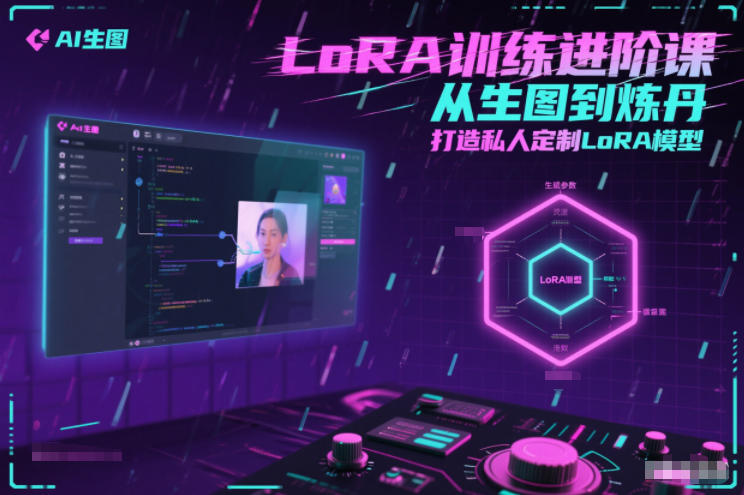 LoRA训练进阶课，从生图到炼丹，打造私人定制LoRA模型-聊项目