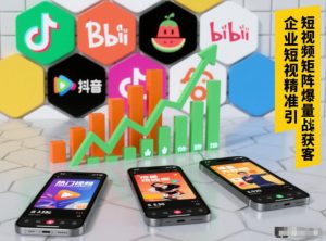 企业短视频精准引流矩阵获客，短视频矩阵爆量战法-聊项目