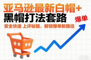 亚马逊最新白帽+黑帽打法套路,安全快速上评秘籍,解锁爆单新路径-聊项目
