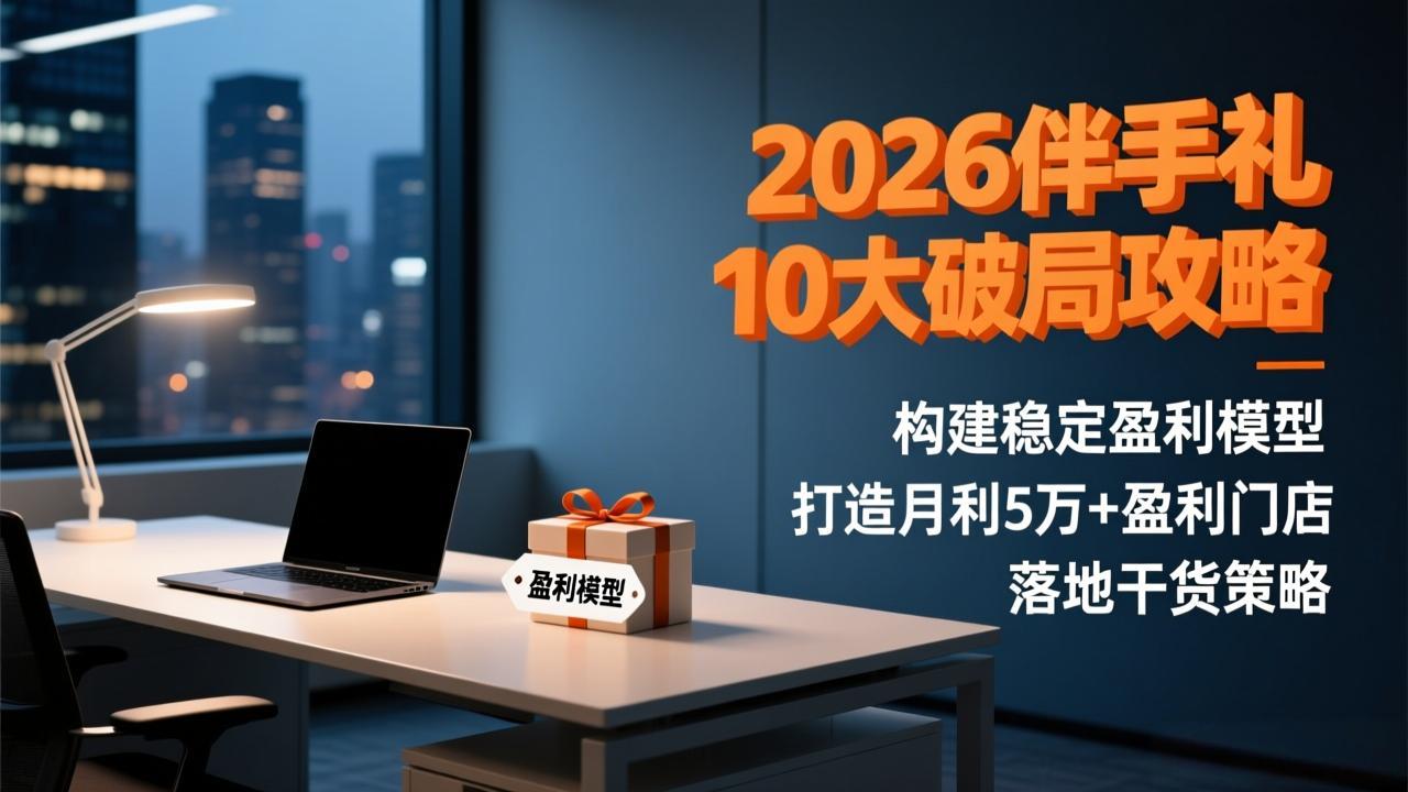 2026伴手礼10大破局攻略：构建稳定盈利模型，打造月利5万+盈利门店，落地干货策略-聊项目