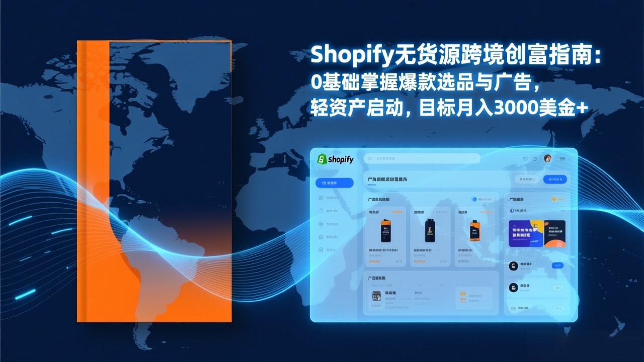 Shopify爆款打法实战：从选品到广告投放，复制爆款模型，驱动独立站月销售额破万刀-聊项目