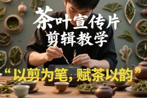 茶叶宣传片剪辑教学，以剪为笔，赋茶以韵，新手也能拍出高级感-聊项目