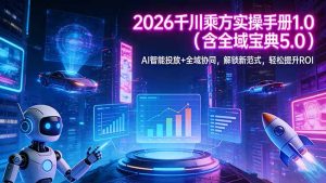 2026 千川乘方实操手册 1.0(含全域宝典 5.0-聊项目