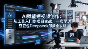 AI赋能短视频创作:从工具入门到项目实战,一次学透豆包Deepseek即梦全攻略-聊项目
