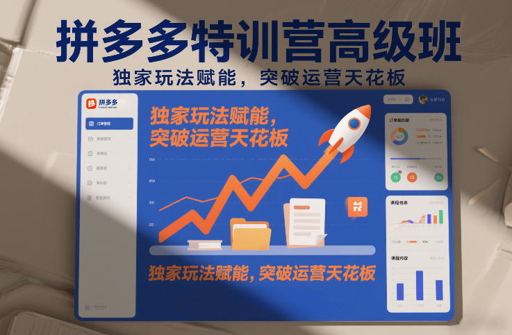 拼多多特训营高阶班，独家玩法赋能，突破运营天花板(更新26年3月27日)-聊项目