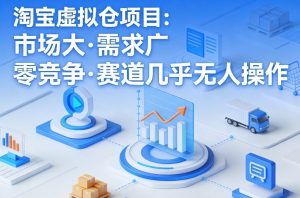 淘宝虚拟仓项目,市场大,需求广,零竞争,赛道几乎没人操作(更新0410)-聊项目