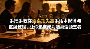 付费文章:手把手教你酒桌顶尖高手话术规律与底层逻辑,让你迅速成为酒桌话题王者(二十年全网独家经验分享)-聊项目