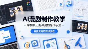 AI漫剧制作教学，带你掌握真正的AI漫剧操作手法，直接复用的实操流程-聊项目