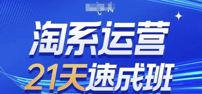 淘系运营21天速成班，0基础轻松搞定淘系运营，不做假把式，快速复制落地(更新26年4月)-聊项目