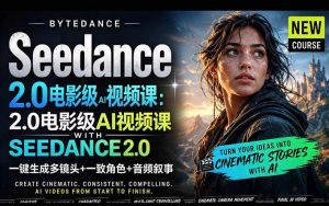字节跳动的Seedance 2.0 AI电影视频生成制作教程，一键生成多镜头+一致角色+音频叙事-中英字幕-聊项目