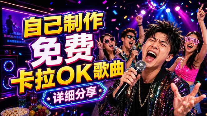 免费卡拉OK歌曲制作全攻略：音轨分离字幕制作，零基础快速做出专业K歌视频-聊项目