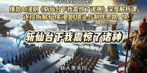 爆款AI漫剧《斩仙台下我震惊了诸神》深度解析课，逐段拆解仙侠漫剧镜头与制作思路，快速复刻爆款创作模式-聊项目