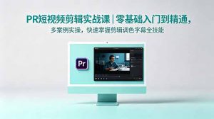 PR短视频剪辑实战课｜零基础入门到精通，多案例实操，快速掌握剪辑调色字幕全技能-聊项目