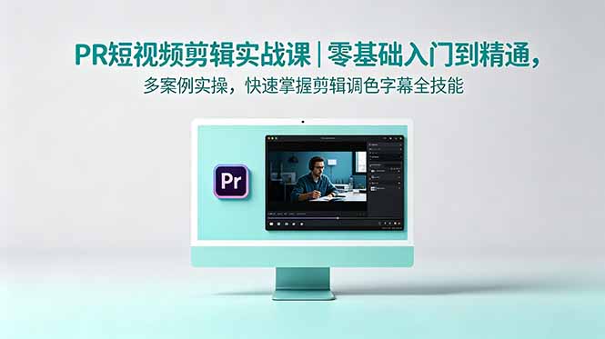 PR短视频剪辑实战课｜零基础入门到精通，多案例实操，快速掌握剪辑调色字幕全技能-聊项目