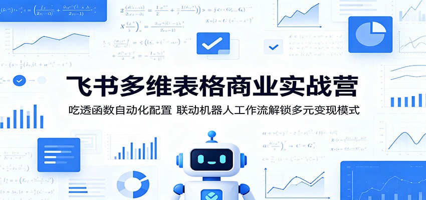 飞书多维表格商业实战营：吃透函数自动化配置，联动机器人工作流解锁多元变现模式-聊项目