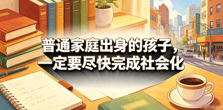 付费文章：普通家庭出身的孩子，一定要尽快完成社会化-聊项目