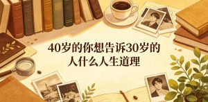 公众号付费文章：40岁的你想告诉30岁的人什么人生道理？-聊项目